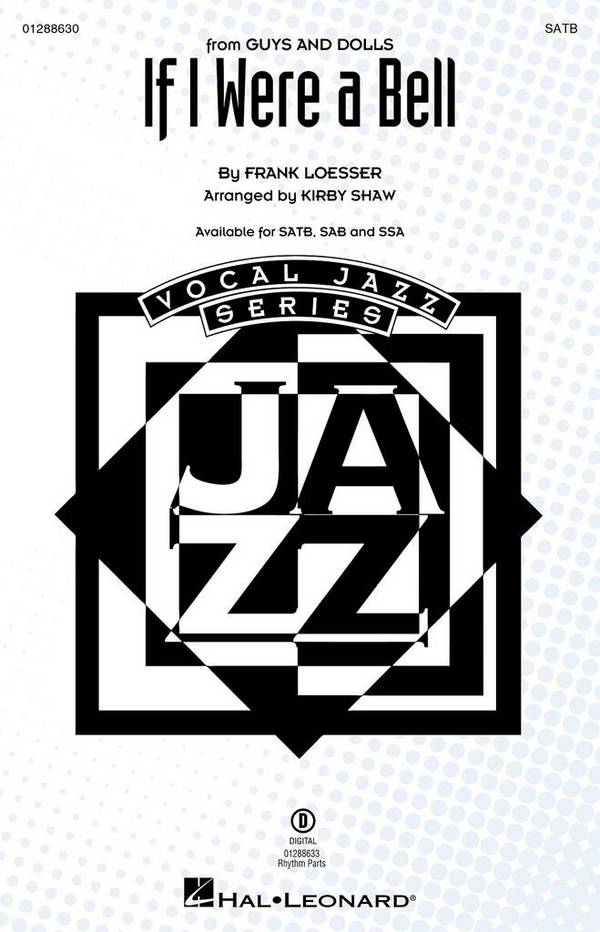 If I Were a Bell&nbsp;&nbsp;SATB&nbsp;&nbsp;Choral Score