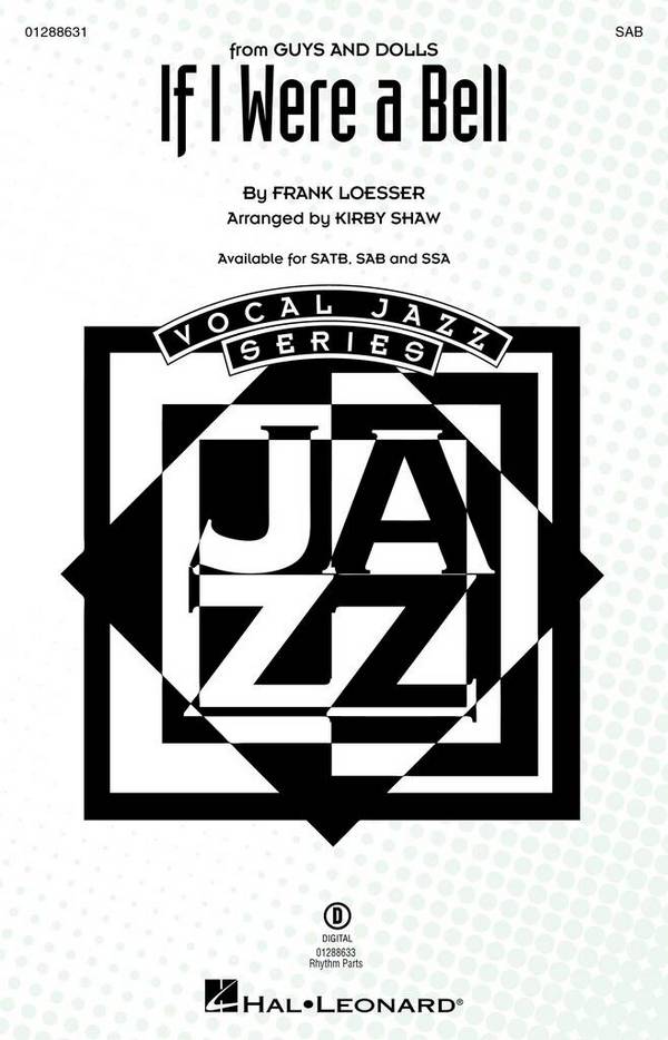 If I Were a Bell&nbsp;&nbsp;SAB&nbsp;&nbsp;Choral Score