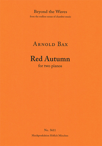 Red Autumn  for 2 pianos  piano performance score, 2 copies