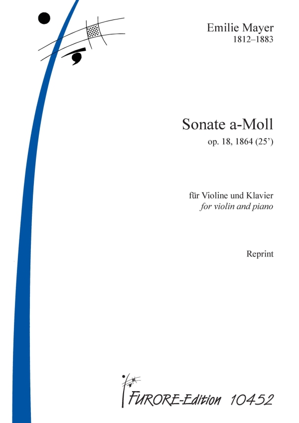 Sonate a-Moll op.18 (1864)  für Violine und Klavier  Reprint