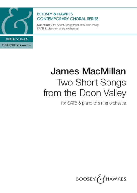 Two Short Songs from the Doon Valley&nbsp;&nbsp;for mixed choir and piano or string orchestra&nbsp;&nbsp;choral score