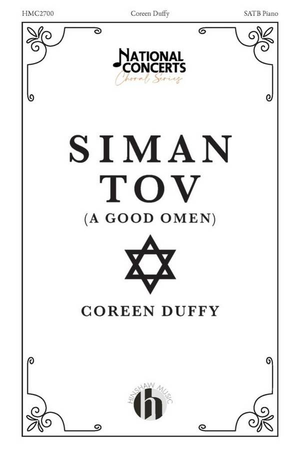 Siman Tov&nbsp;&nbsp;SATB&nbsp;&nbsp;Choral Score