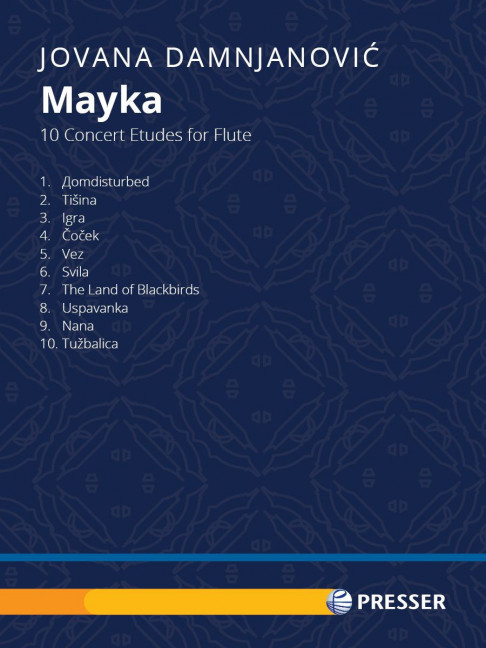 Mayka - 10 concert Etudes&nbsp;&nbsp; for flute&nbsp;&nbsp;
