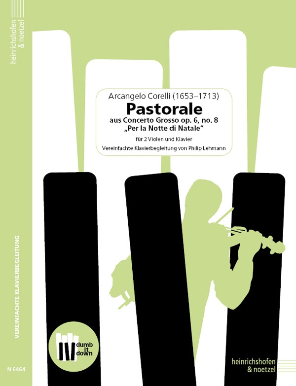 Pastorale aus Concerto grosso op.6,8 'Per la Notte di Natale'  für 2 Violen und Klavier  
