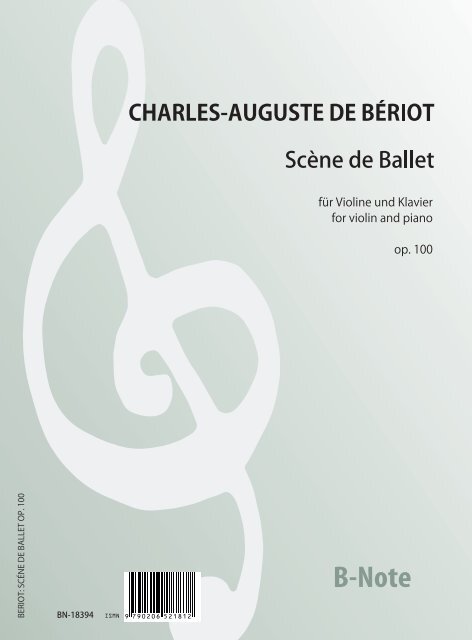 Scène de Ballet für Violine und Klavier op.100  Violine,Klavier  Spielnoten