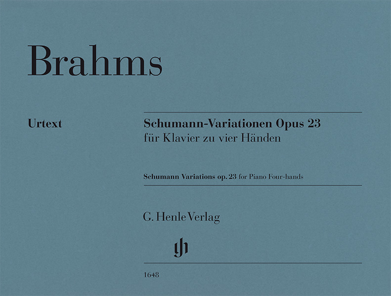 Schumann-Variationen Es-Dur op. 23&nbsp;&nbsp;für ein Klavier zu vier Händen&nbsp;&nbsp;