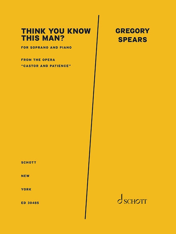 Think You Know This Man?&nbsp;&nbsp;für Sopran und Klavier&nbsp;&nbsp;Partitur