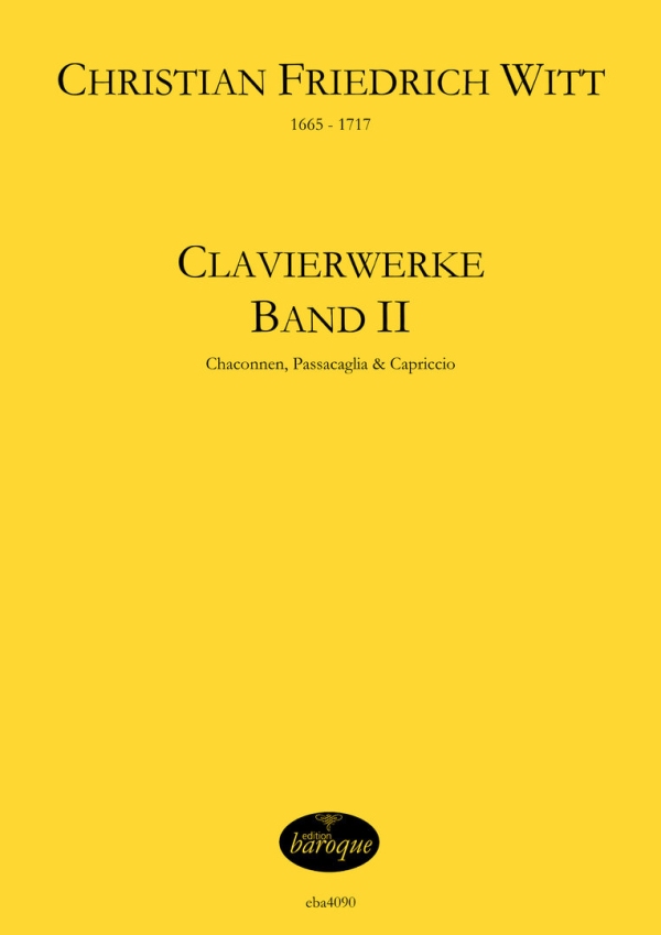Clavierwerke Band 2 (Chaconnen, Passacaglia & Capriccio)  für Klavier  