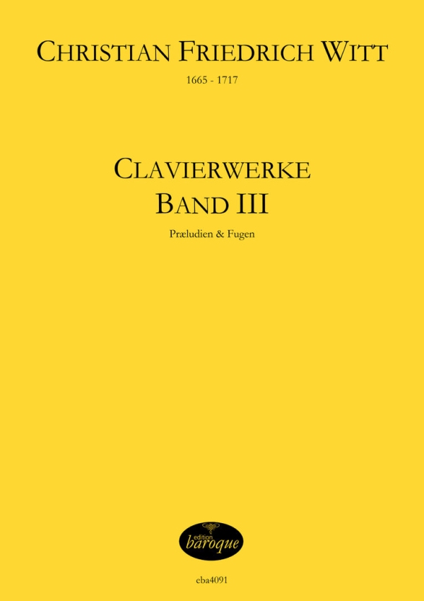 Clavierwerke Band 3 (Praeludien & Fugen)  für Klavier  