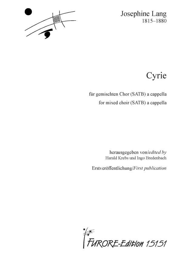 Cyrie   für gem Chor a cappella  Chorpartitur 