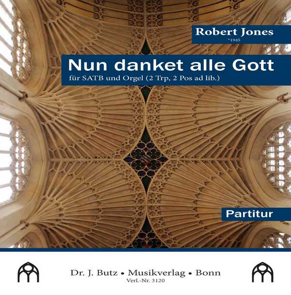 Nun danket alle Gott&nbsp;&nbsp;für SATB und Orgel (2 Trp., 2 Pos. ad lib.)&nbsp;&nbsp;Partitur