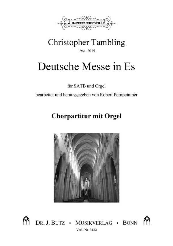 Deutsche Messe in Es&nbsp;&nbsp;für SATB und Orgel&nbsp;&nbsp;