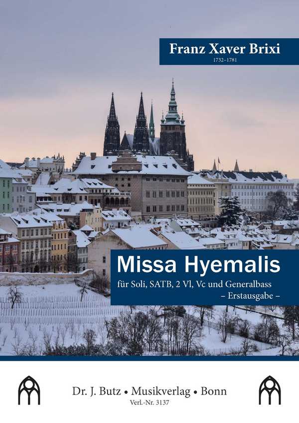 Missa Hyemalis  für SATB, 2 Vl, Vc und Orgel  Partitur