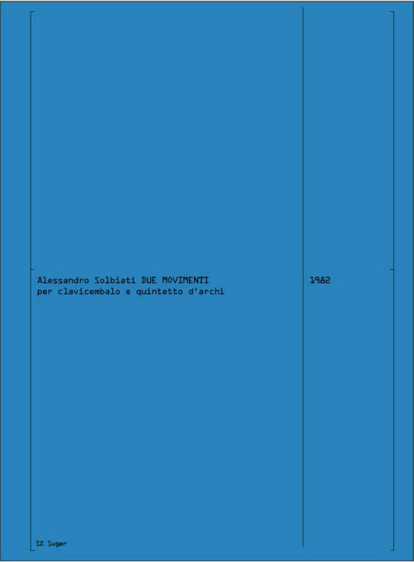 Due Movimenti&nbsp;&nbsp;String Quintet&nbsp;&nbsp;Score