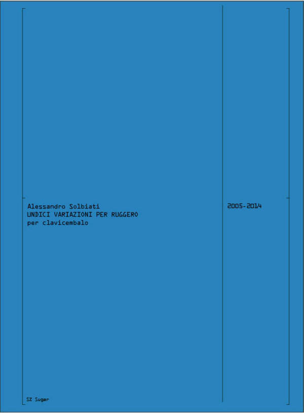 Undici variazioni&nbsp;&nbsp;Harpsichord&nbsp;&nbsp;Book