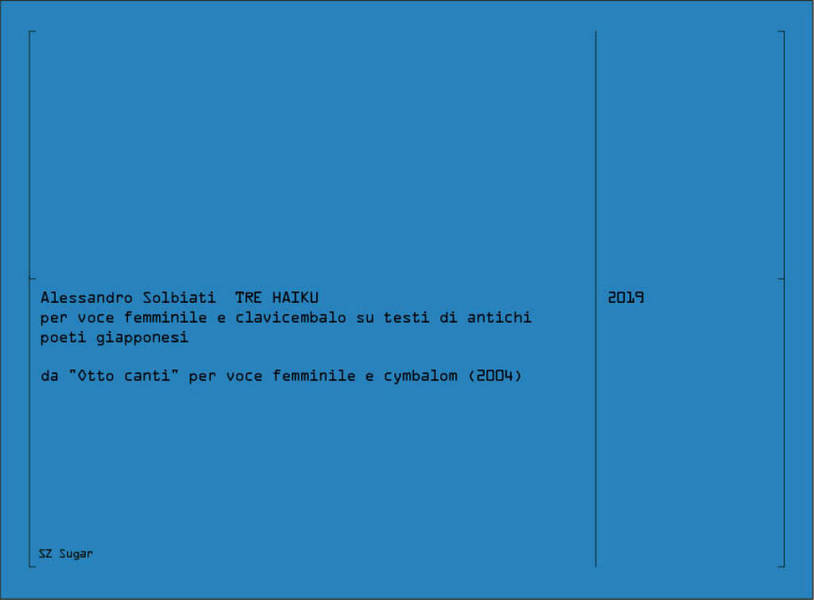 Tre haiku&nbsp;&nbsp;Female Voice&nbsp;&nbsp;Book [Softcover]