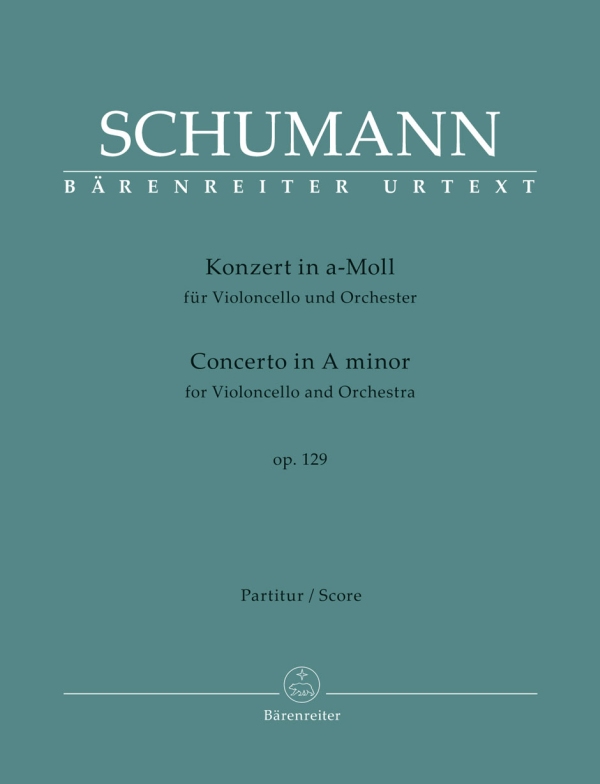 Konzert a-moll op.129 &nbsp;&nbsp;für Violoncello und Orchester&nbsp;&nbsp;Partitur