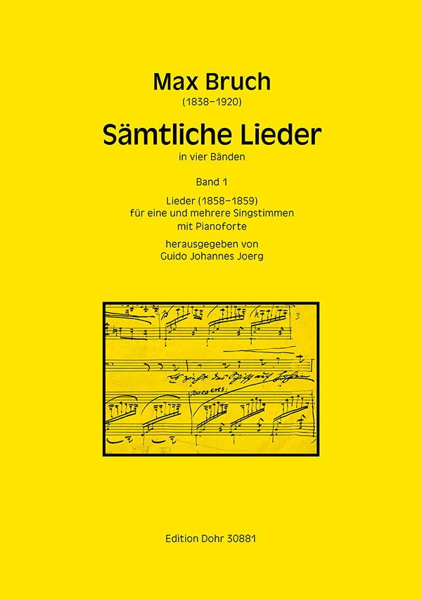Sämtliche Lieder, Band 1 (Lieder 1858-1859)  für eine oder mehrere Singstimmen und Klavier  Partitur