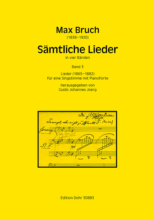 Sämtliche Lieder Band 3 (1865-1882)  für Singstimme und Klavier  Partitur