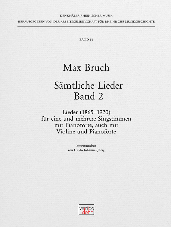 Sämtliche Lieder Band 2  für eine und mehrere Singstimmen und Pianoforte  Partitur (gebunden)