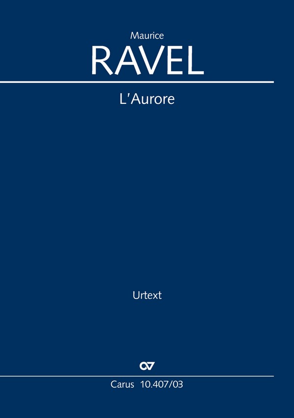 LAurore&nbsp;&nbsp;für Tenor solo, gem Chor und Orchester&nbsp;&nbsp;Klavierauszug