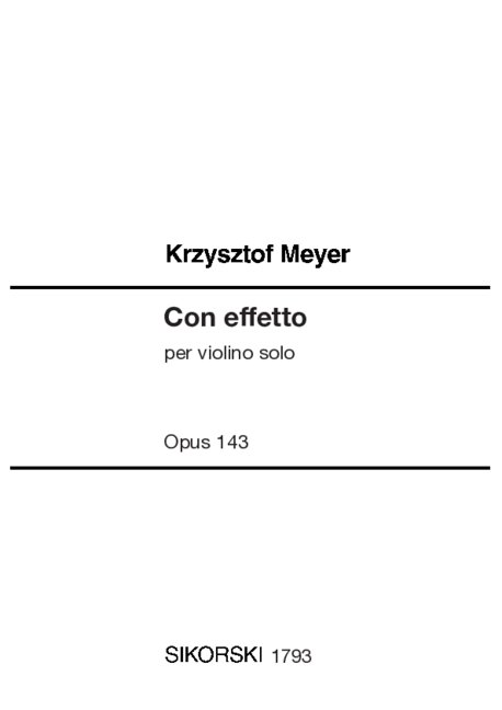 Con effetto op. 143&nbsp;&nbsp;per violino solo&nbsp;&nbsp;