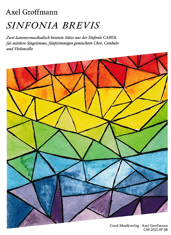 Sinfonia brevis aus Sinfonia Carol  für mittlere Singstimme, 5-stg gem Chor, Cembalo, Cello  Partitur (dt)
