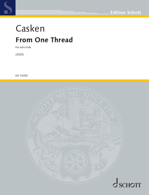 From One Thread (2020)  for solo viola   