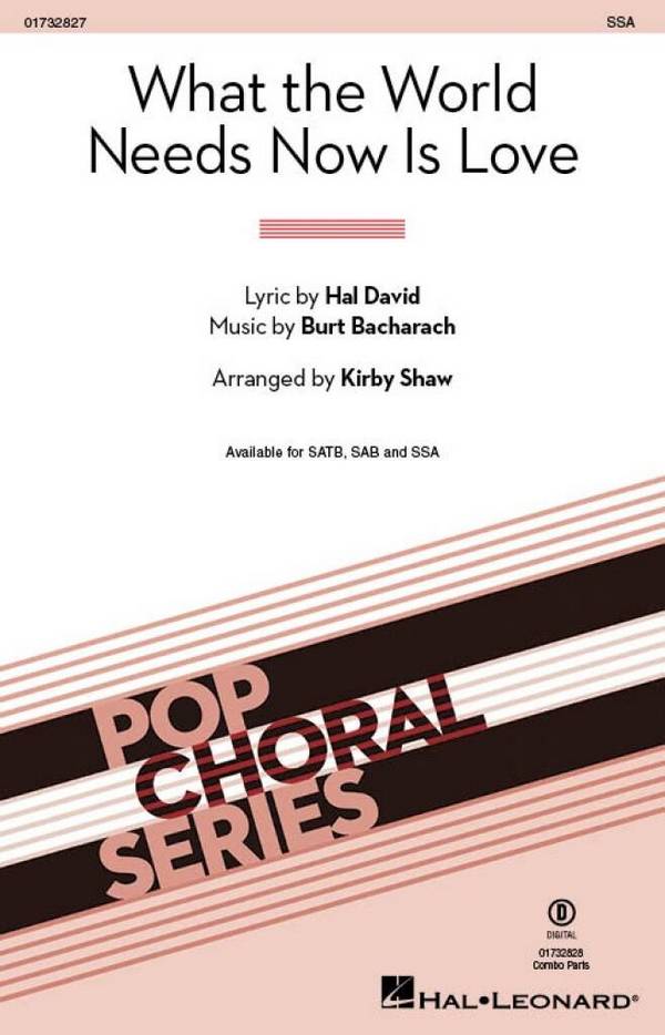 What the World Needs Now Is Love  Frauenchor mit Begleitung  Chorpartitur