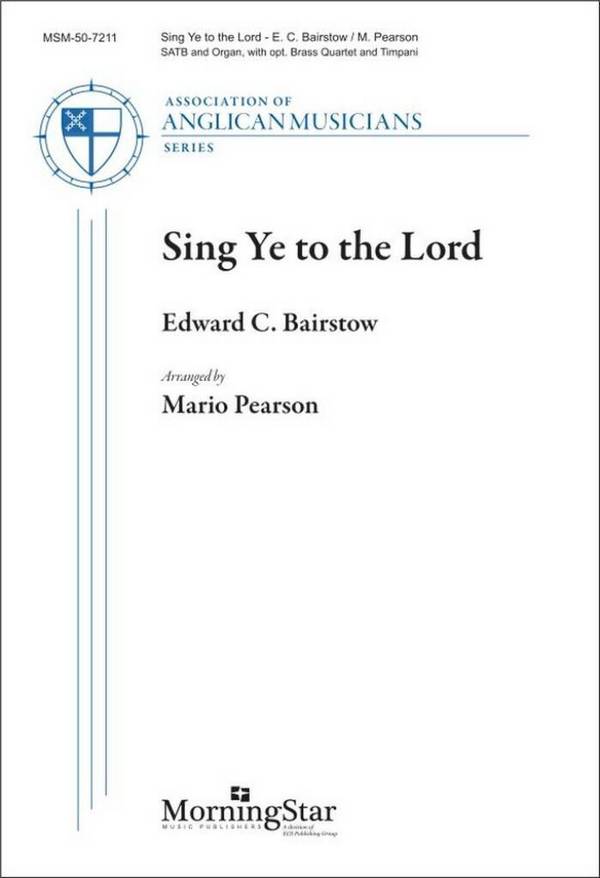 Sing Ye to the Lord&nbsp;&nbsp;Gemischter Chor mit Ensemble&nbsp;&nbsp;Chorpartitur