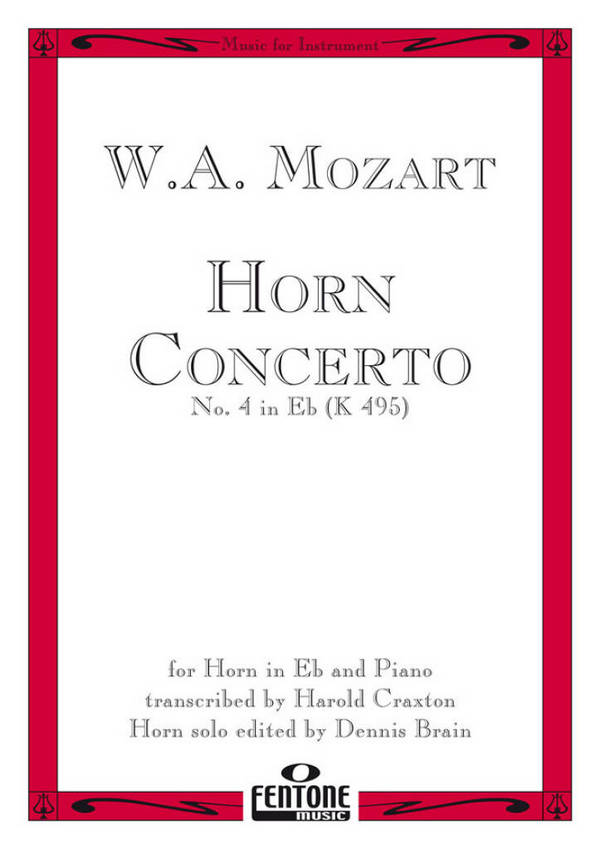 Concerto No.4 In E Flat K495  Eb Horn  Buch