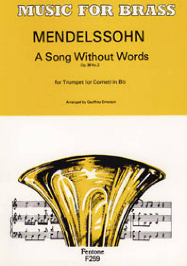 A Song Without Words Op. 38 No. 2  Trompete  Buch