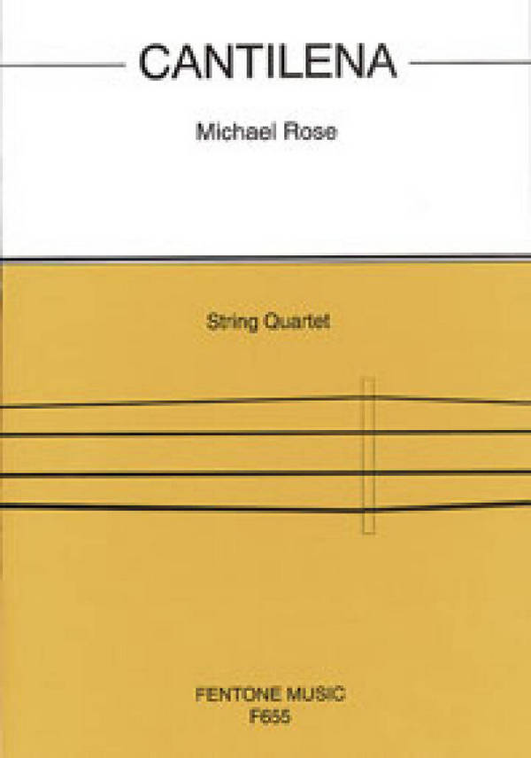 Cantilena  Streichquartett  Partitur + Stimmen