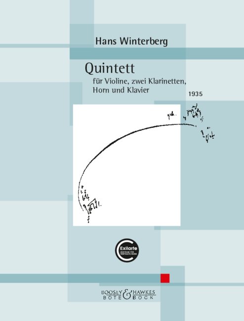 Quintett (1935)  für Violine, 2 Klarinetten, Horn und Klavier  Partitur und Stimmen