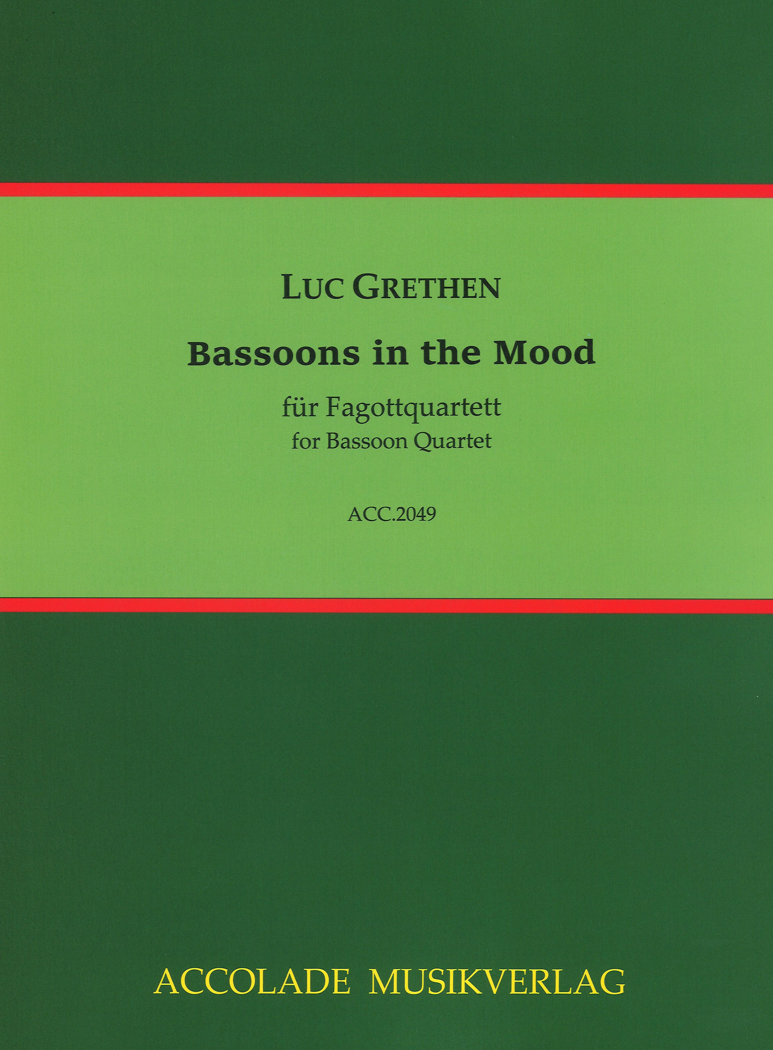 Bassoons in the Mood  für Fagottquartett  Partitur und Stimmen