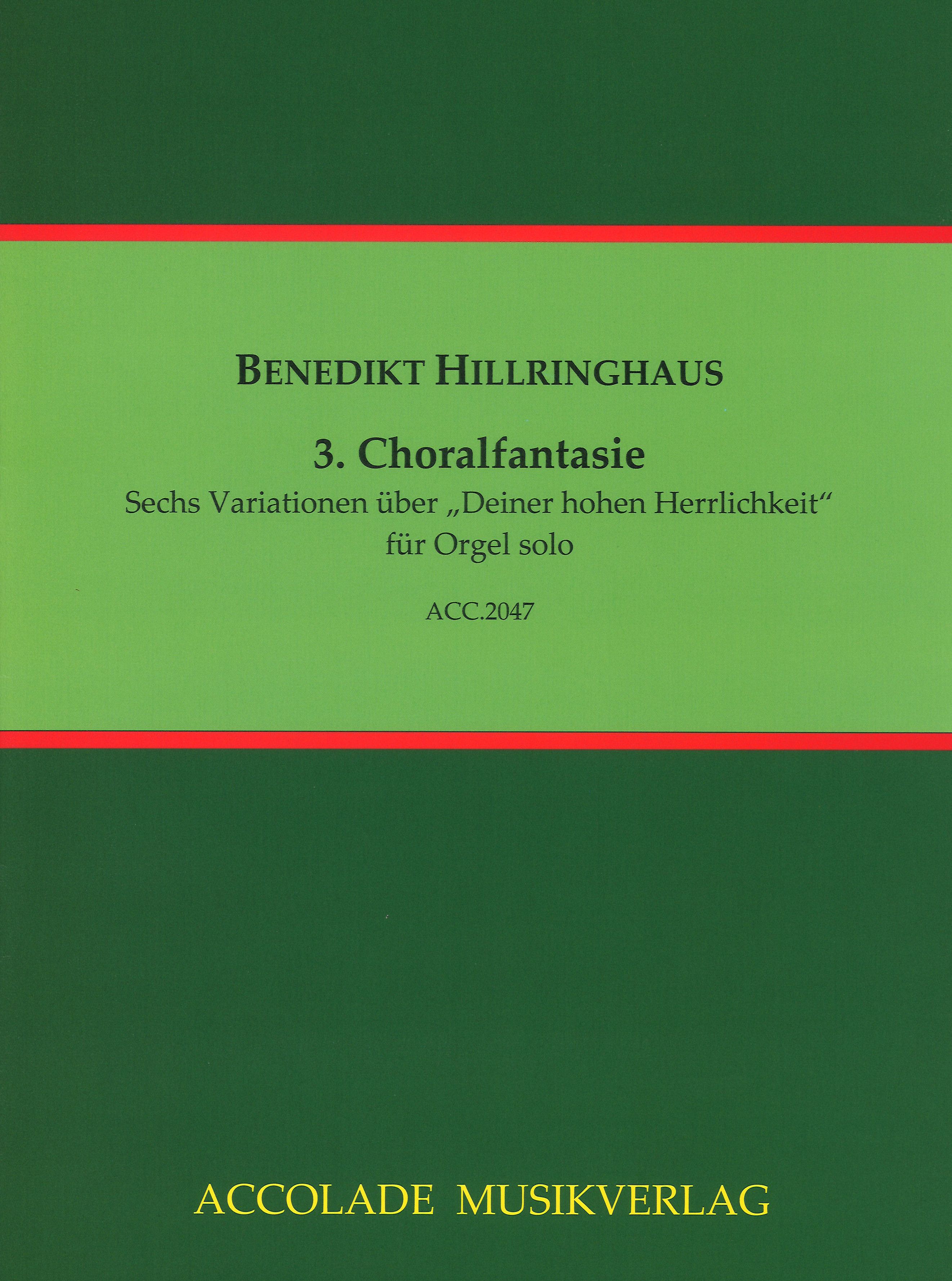 3. Choralfantasie  für Orgel solo  