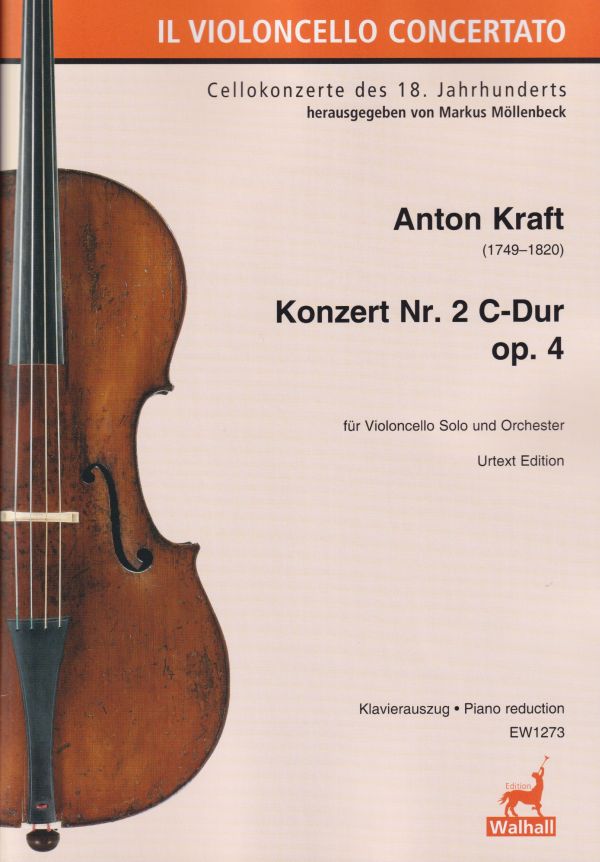 Konzert Nr.2 C-Dur op.4&nbsp;&nbsp;für Violoncello Solo und Orchester&nbsp;&nbsp;Klavierauszug