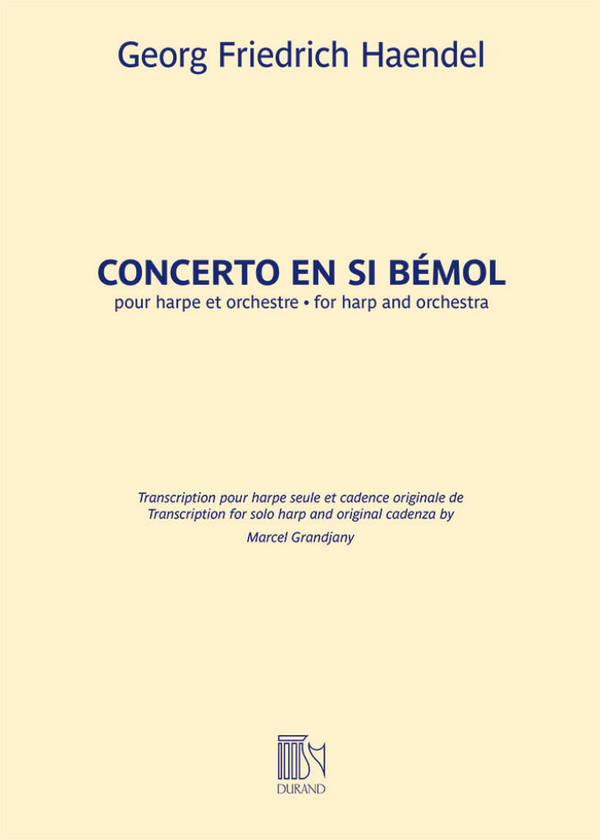 Concerto En Si Bemol pour harpe seule&nbsp;&nbsp;Harfe&nbsp;&nbsp;Buch