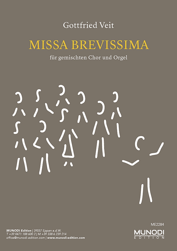 Missa brevissima  für gem Chor und Orgel  Partitur