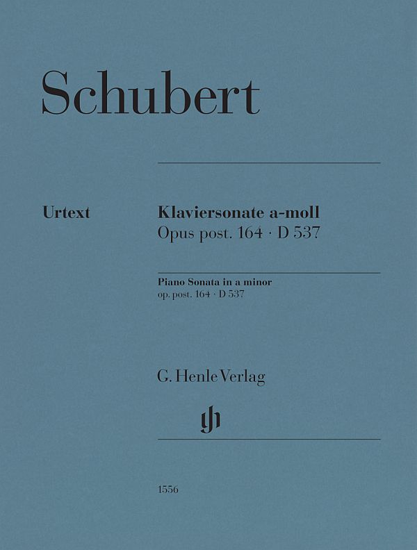 Klaviersonate a-moll opus post. 164 D 537&nbsp;&nbsp;für Klavier zu zwei Händen&nbsp;&nbsp;