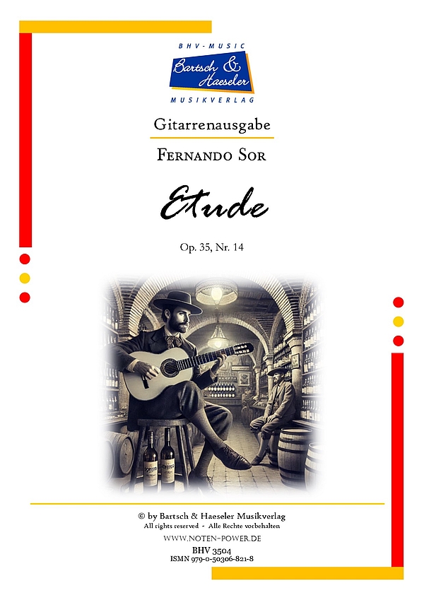 Etude op. 35 Nr. 14  für Gitarre   