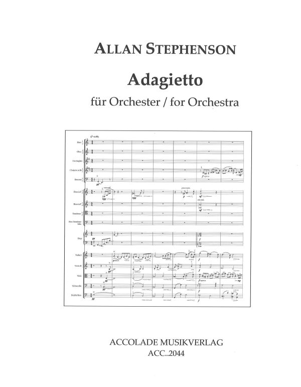 Adagietto  für Orchester  Studienpartitur