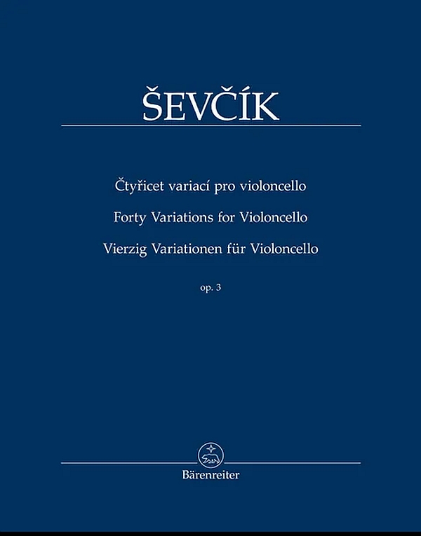 40 Variationen op. 3&nbsp;&nbsp;für Violoncello&nbsp;&nbsp; 