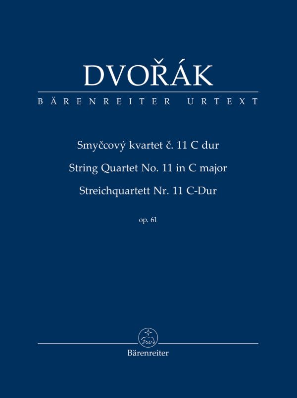 Streichquartett Nr.11 C-Dur op.61&nbsp;&nbsp;&nbsp;&nbsp;Studienpartitur, Urtextausgabe