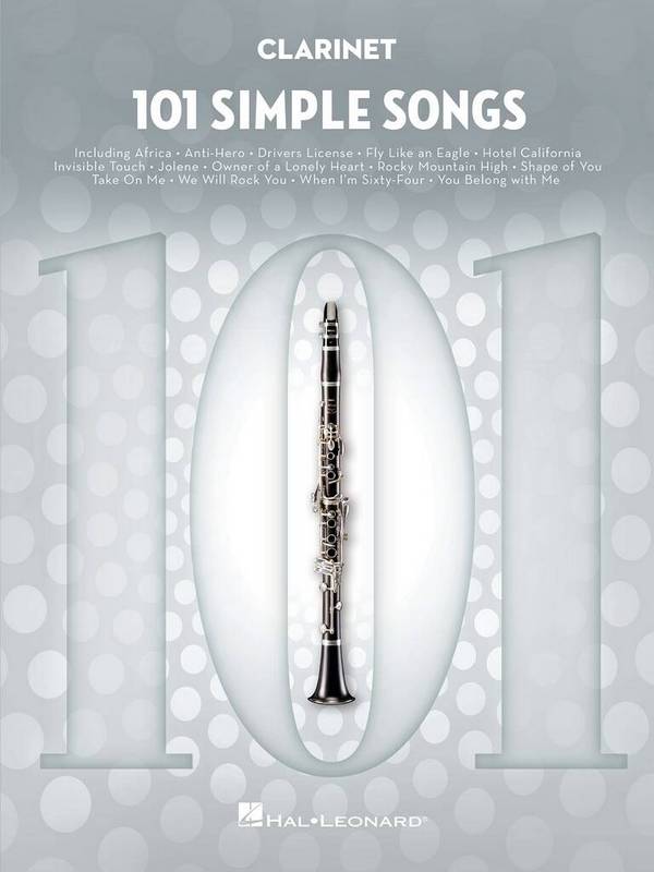 101 Simple Songs  for clarinet  Songbook