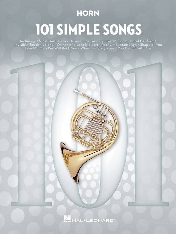 101 Simple Songs  for horn   