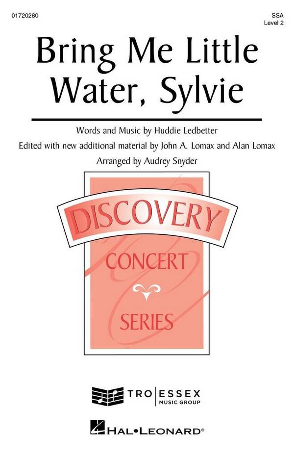 Bring Me Little Water, Sylvie&nbsp;&nbsp;for female choir (SSA) and piano&nbsp;&nbsp;choral score