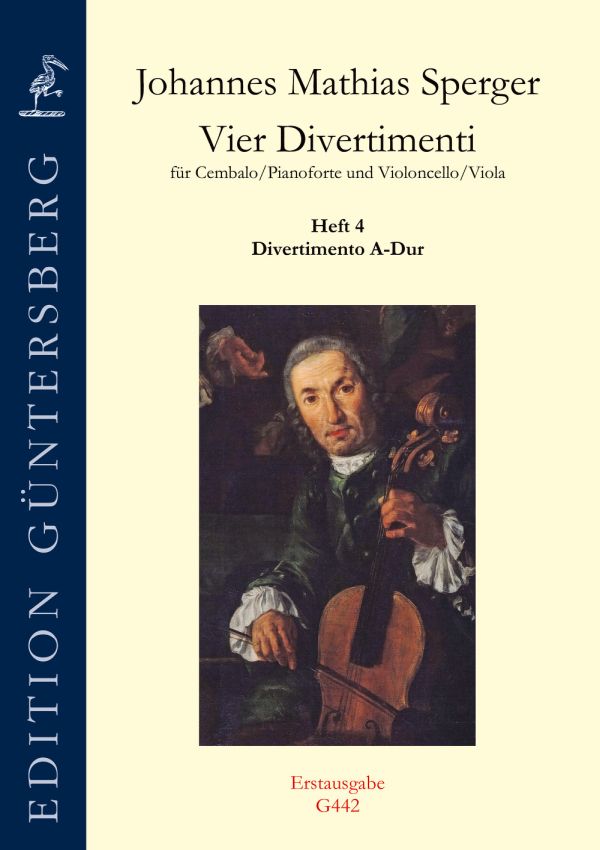 Divertimento A-Dur  für Cembalo/Pianoforte und Violoncello/Viola   