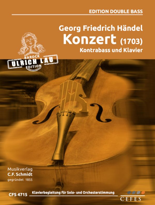 Konzert (1703)  für Kontrabass und Klavier  mit Klavierbegleitung für Solo- und Orchesterstimmung