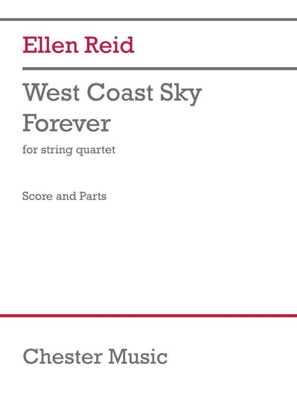 West Coast Sky Forever&nbsp;&nbsp;Streichquartett&nbsp;&nbsp;Partitur